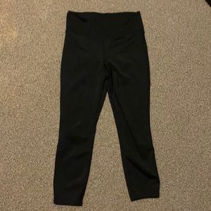Black Leggings w Back Zip Pocket